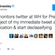 Screenshot from Republican US Senator Chuck Grassley’s Twitter, imploring whoever monitors Twitter for the President of the United States to pay attention to him (Twitter)